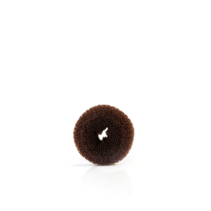 Ciambella Ripieno Acconciatura Tondo 6 cm Castano