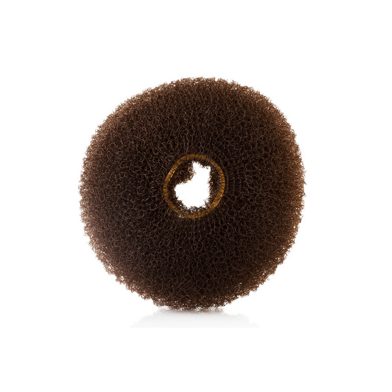 Ciambella Ripieno Acconciatura Tondo 8 cm Castano