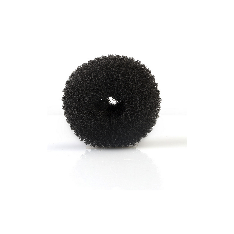 Ciambella Ripieno Acconciatura Tondo 6 cm Nero