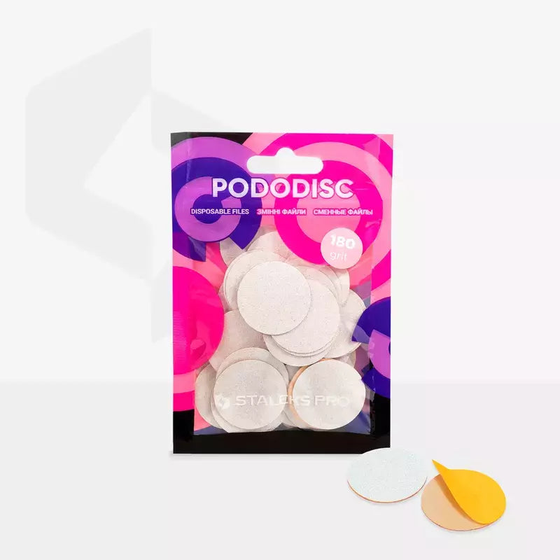 PodoDisc Ricambio Misura L - Grana 180 - 25 mm Staleks Pro busta 50 pz.