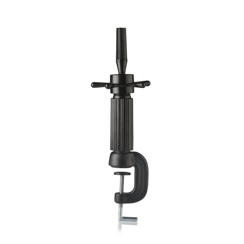 Supporto Testastudio Nero Lungo con Morsetto
