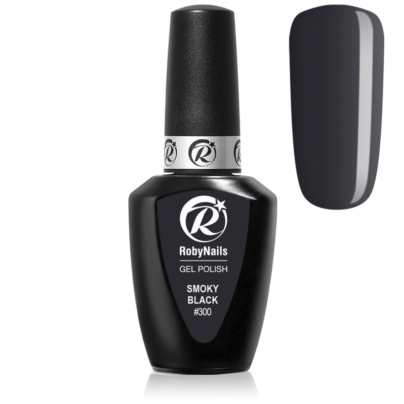 Gel Polish 300 Smoky Black Roby Nails 8 ml