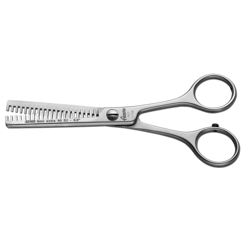 Forbice Sfoltire Inox 5.5'' 21 denti Doppia lama Aurore