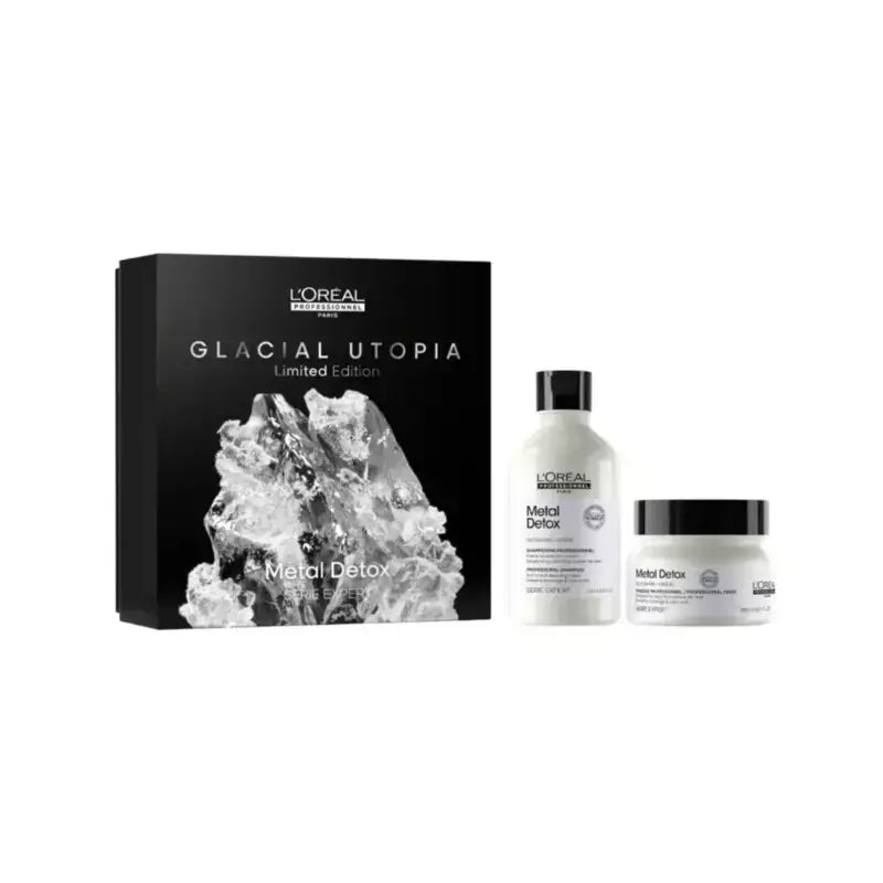 Cofanetto Glacial Shampoo Mask 250 ml Metal Detox Serie Expert L'Oreal