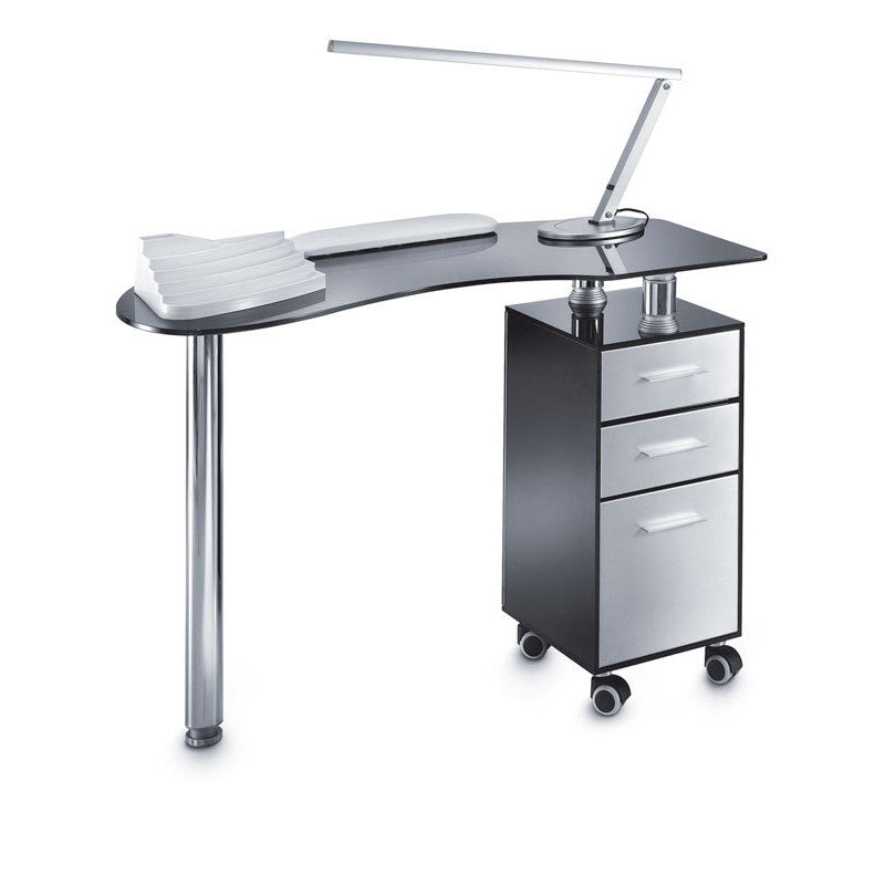 Tavolo manicure art 186L Glass fume