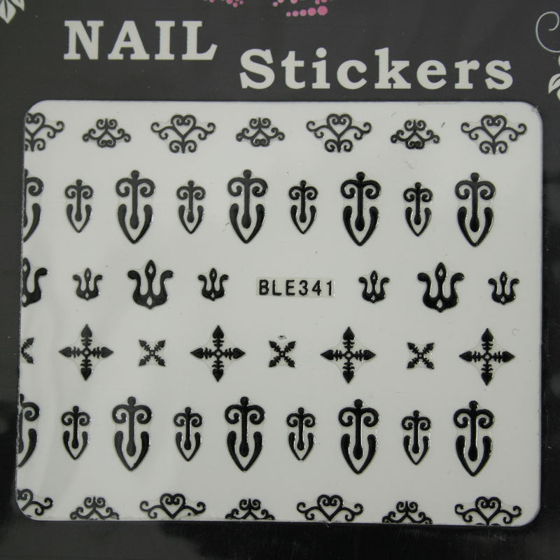 Nail Sticker BLE341 Nero