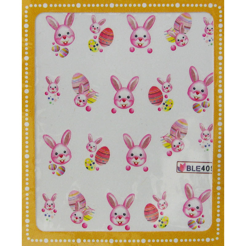 Sticker adesivi uova di Pasqua e coniglietto cod. BLE409