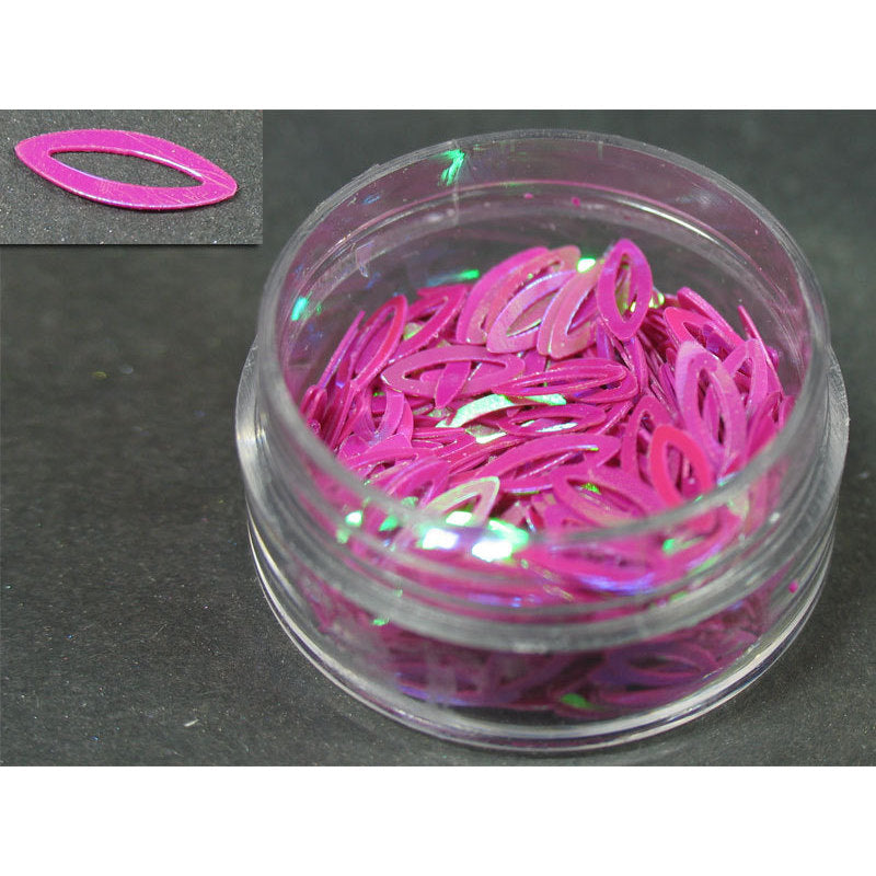 Decori ultrasottili occhio traforato rosa scuro