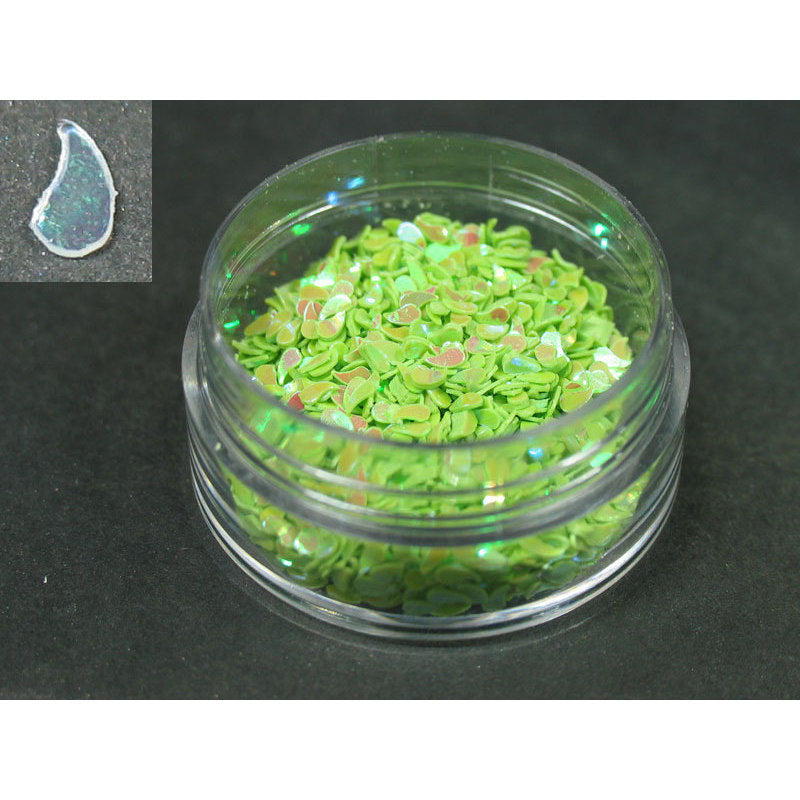 Decori ultrasottili virgole verde lime