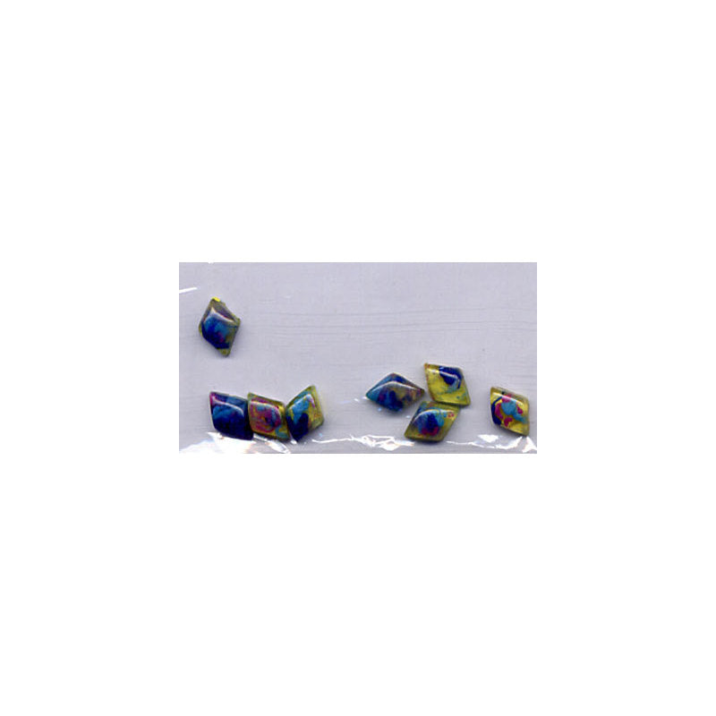 Decoro per unghie 3D bombato rombi multicolore