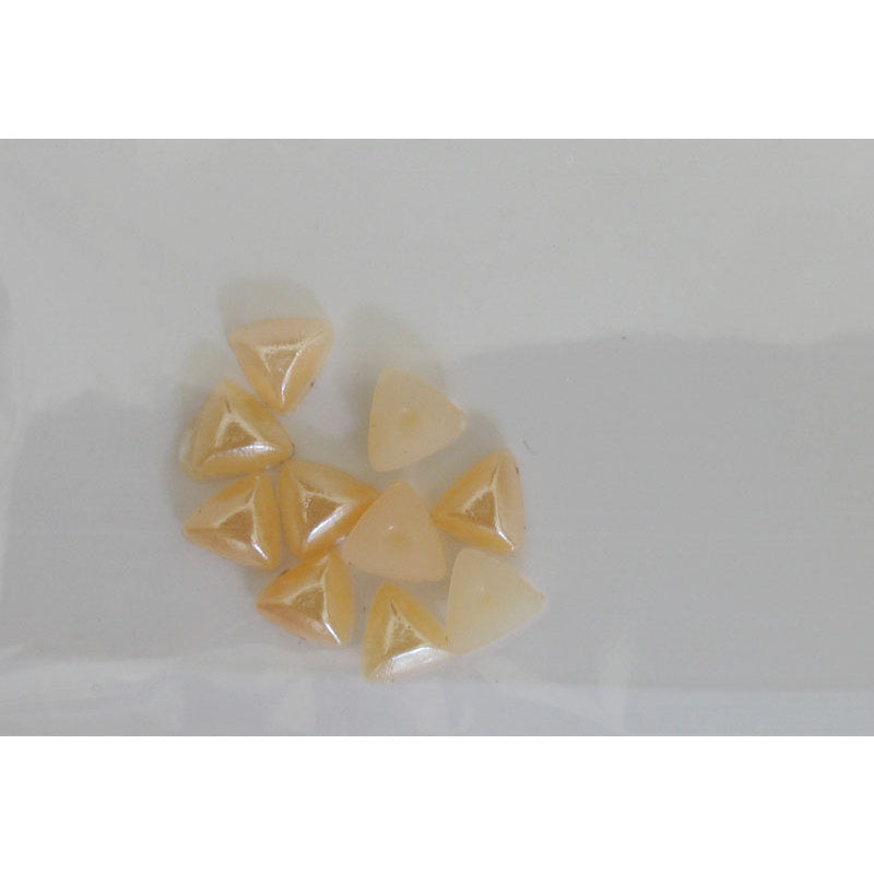 Decoro per unghie triangoli bombati giallo