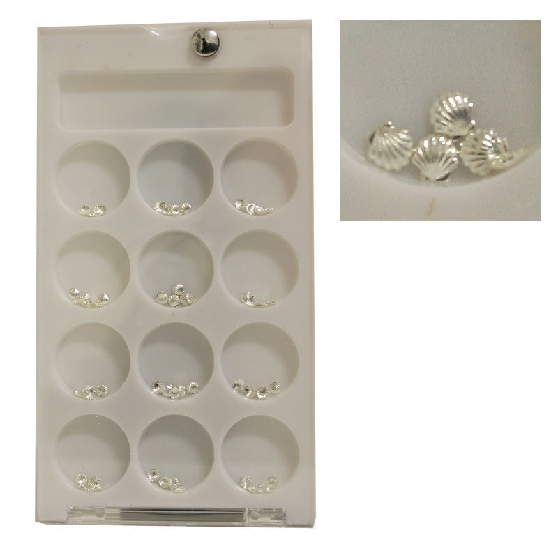Decoro unghie Beauty nail Conchiglia Piccola Argento ASN23