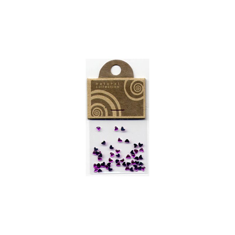 Natural Collection Brillantino unghie cuore fucsia