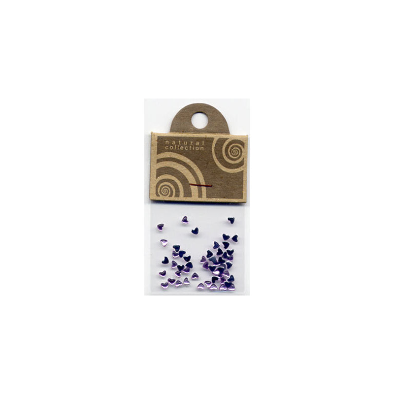 Natural Collection Brillantino unghie cuore lilla