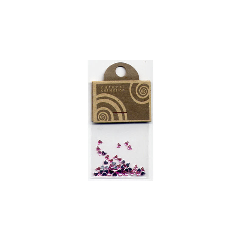 Natural Collection Brillantino unghie cuore rosa antico