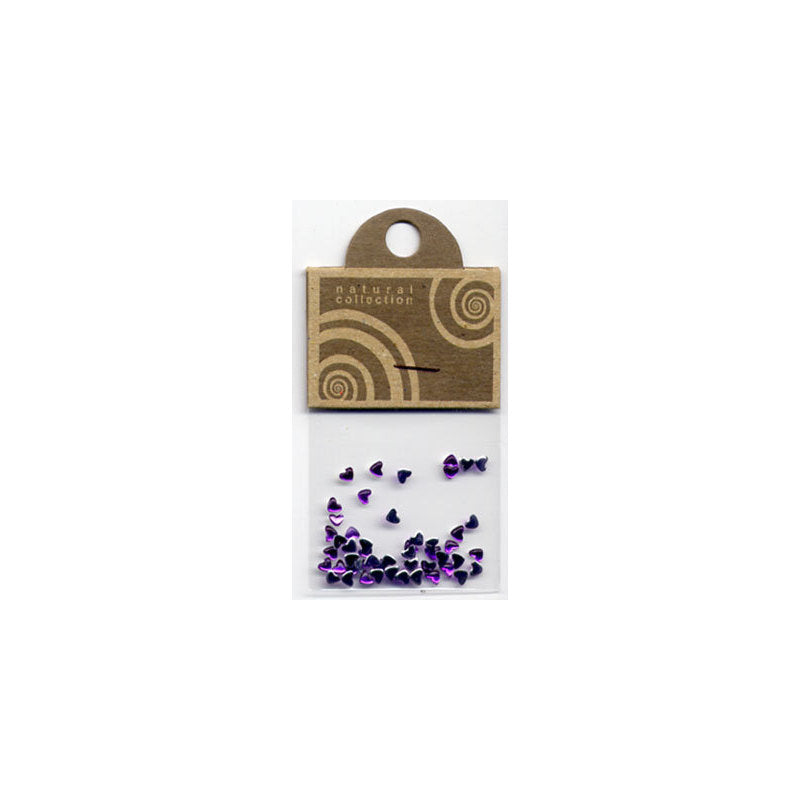 Natural Collection Brillantino unghie cuore viola