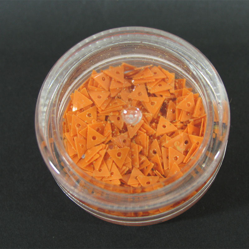 Decori per unghie triangoli forati arancio