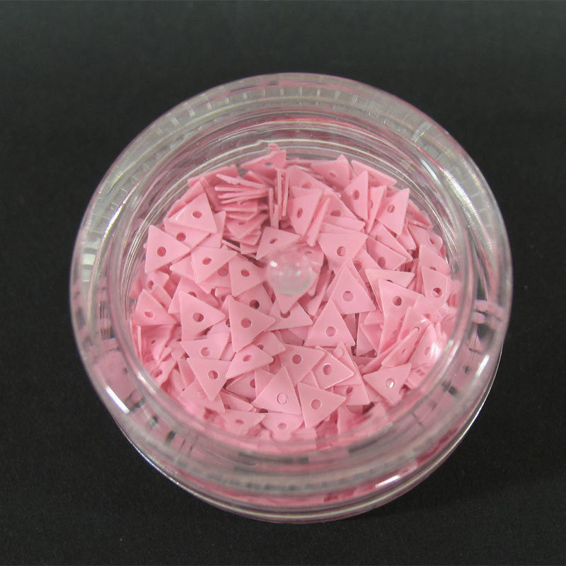 Decori per unghie triangoli forati rosa