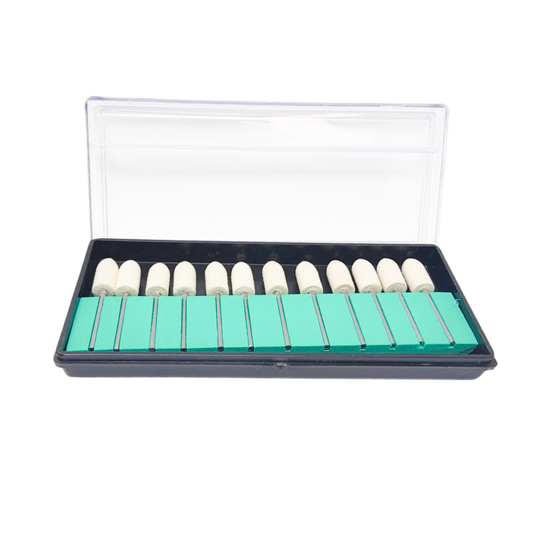 Kit punte feltro per fresa 12 pz