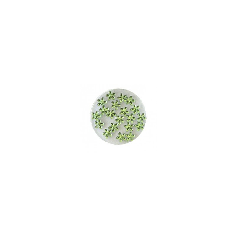 Decori fiori bombati verde LP