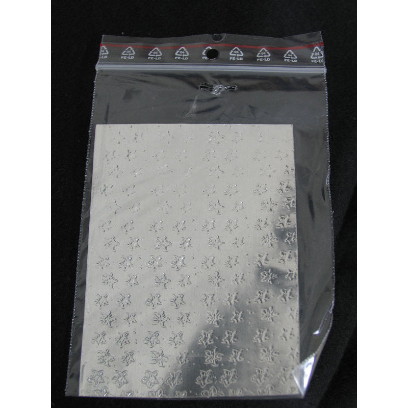 Sfoglia decoro per nail art argentata cod. QS_3003