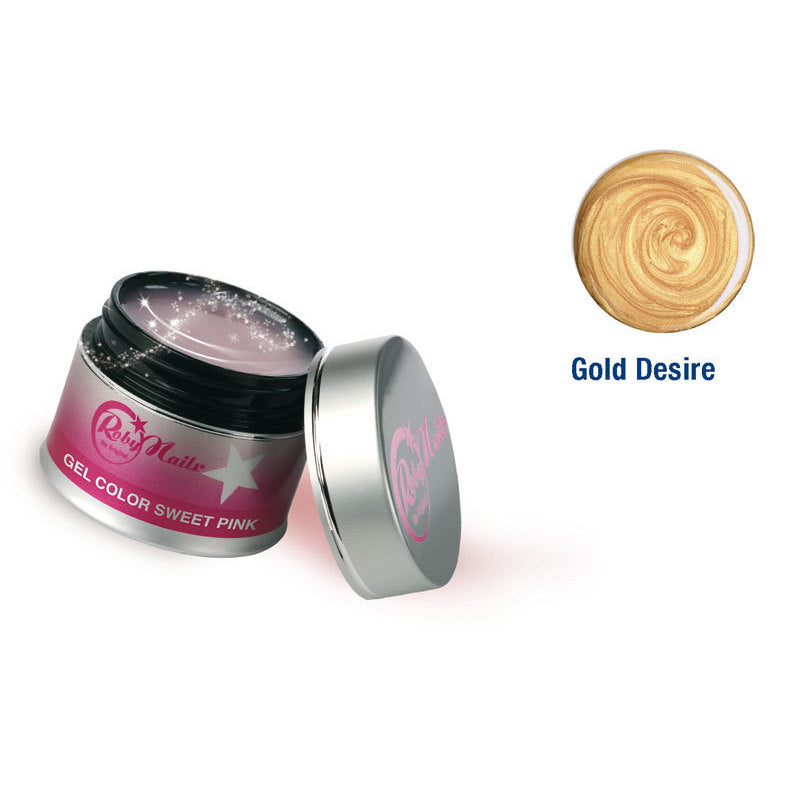 Gel Color Gold Desire 8 ml Roby Nails