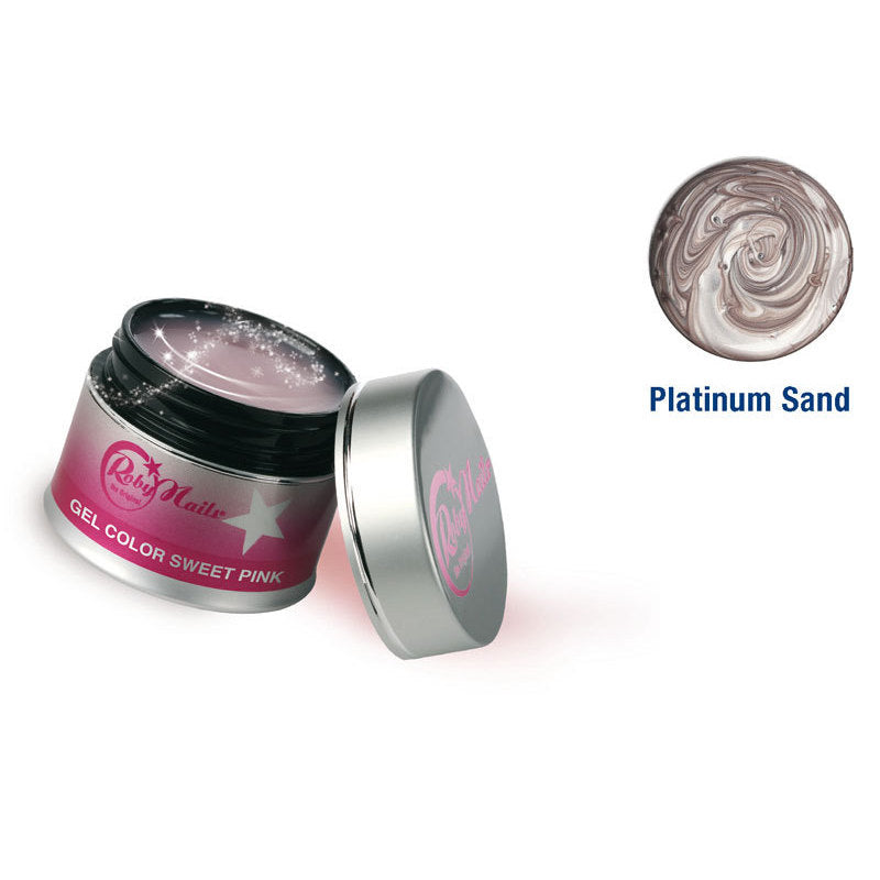 Gel Color Platinum Sand 8 ml Roby Nails