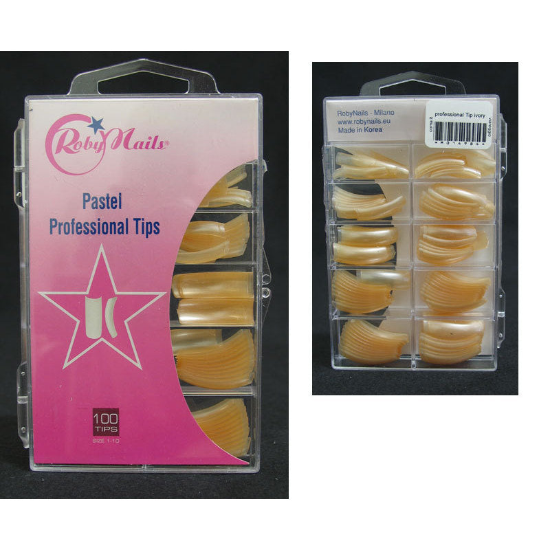 Professional Tip Pastel ivory pearl 100 pz