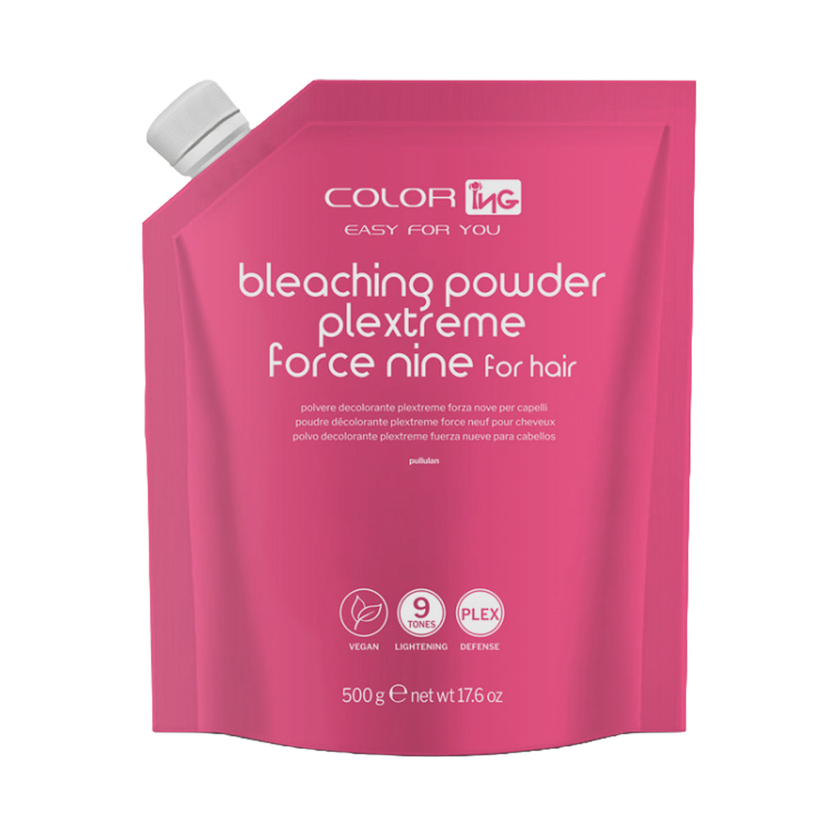 Polvere Decolorante 9 toni Force Nine Plextreme ING 500 gr