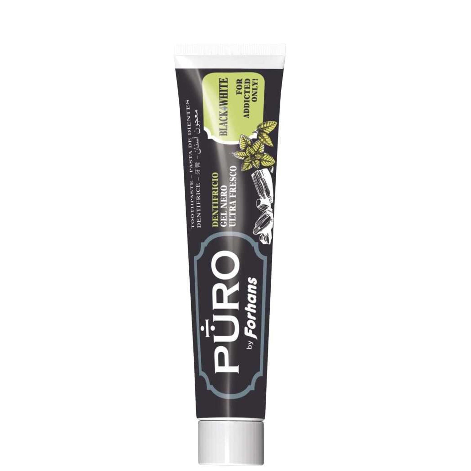 Dentifricio Gel Nero Ultra Fresco Puro Forhans 75 ml