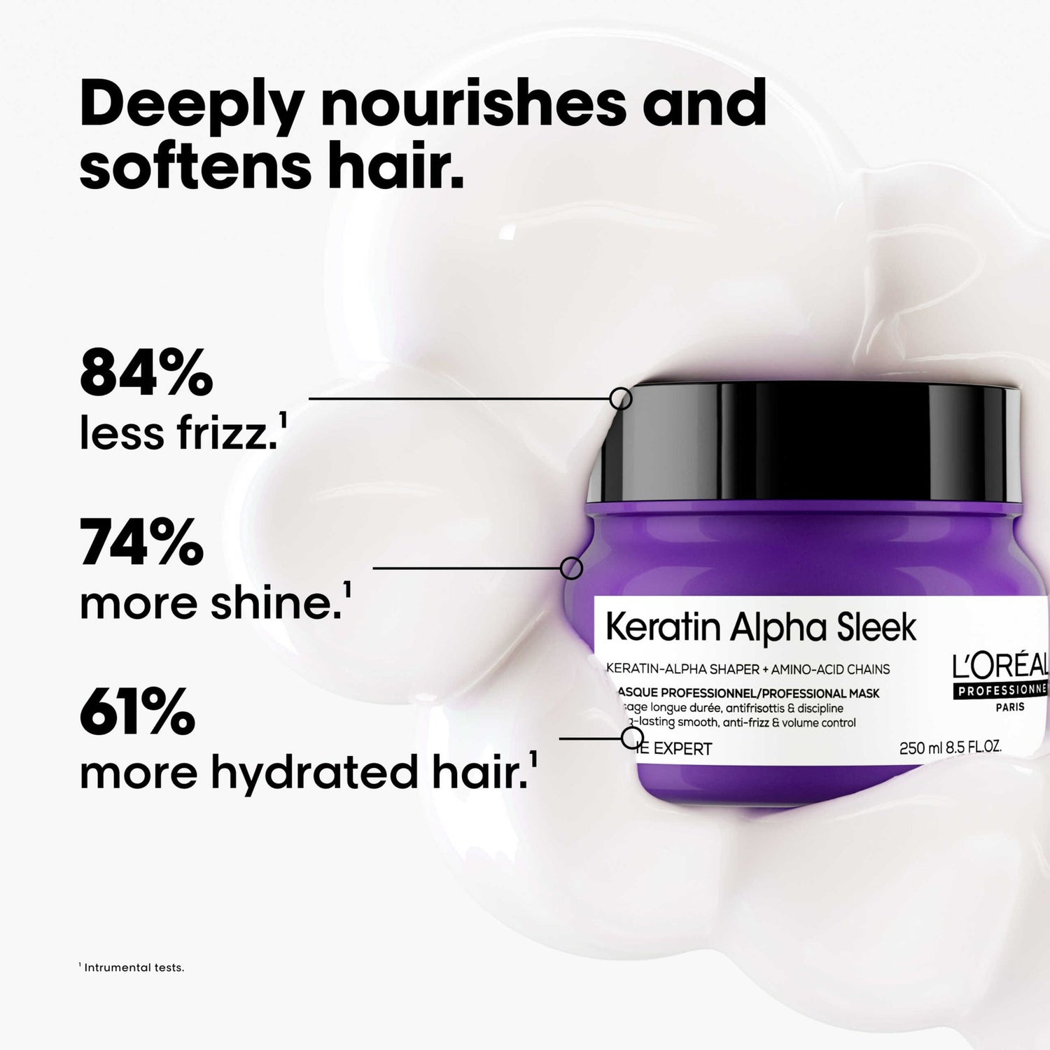 Maschera Keratin Alpha Sleek Serie Expert 500 ml L'Oreal