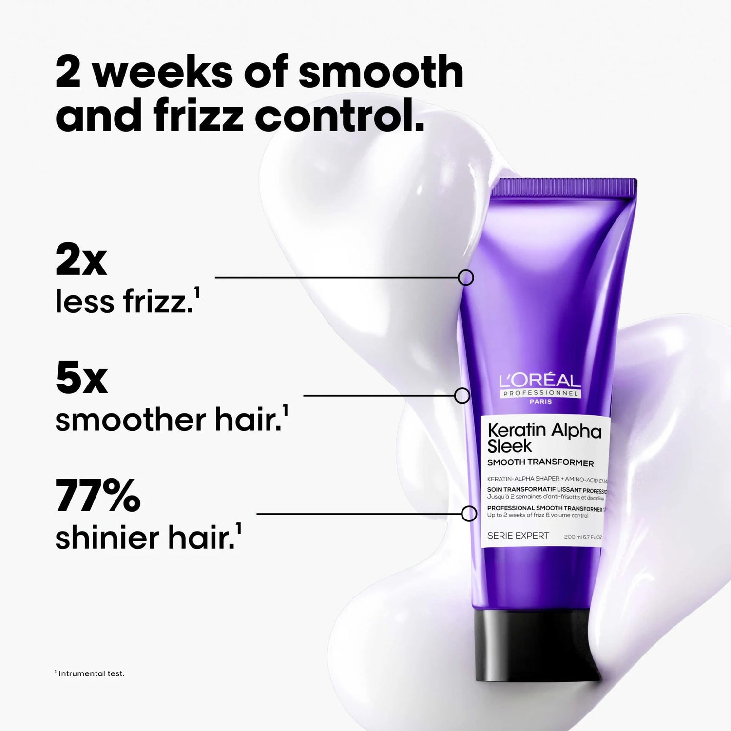Trattamento Smooth Transformer Keratin Alpha Sleek S/Exp 200 ml L'Oreal