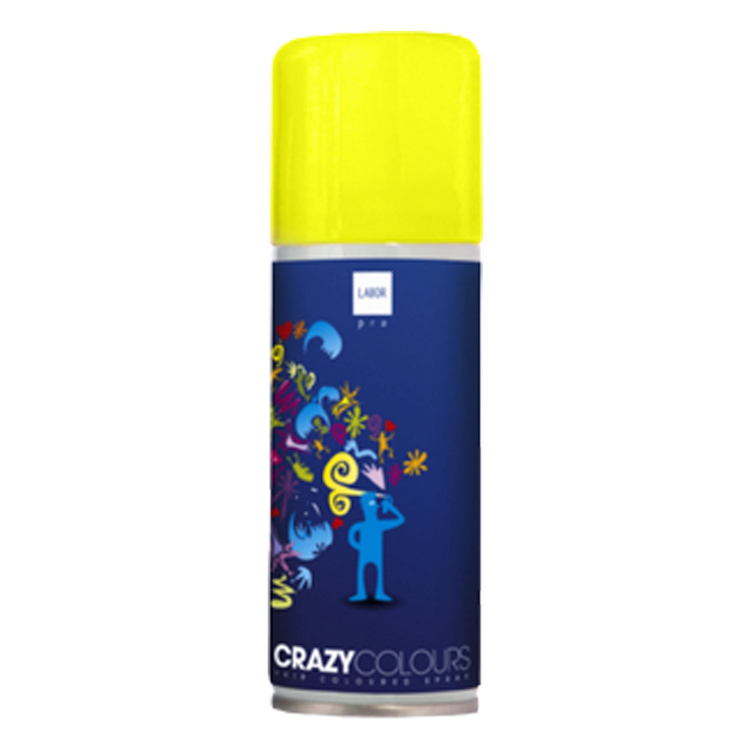 Lacca per Capelli colorata Giallo Fluo Spray Labor 125 ml