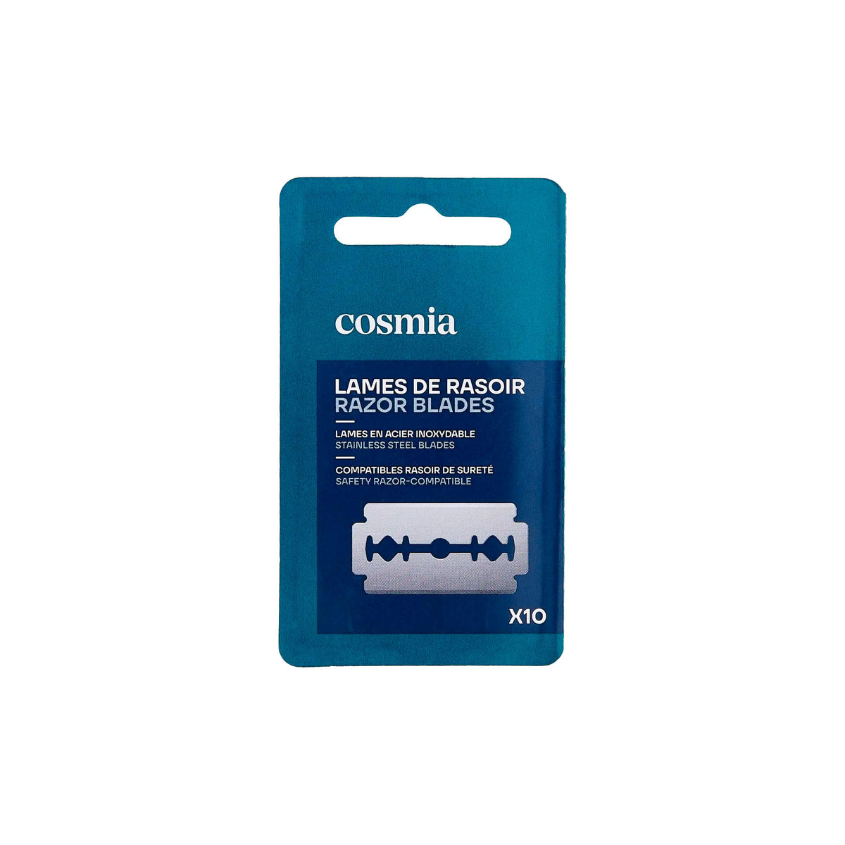 Lamette da Barba Double Edge Cosmia 1Pc da 10 Lame