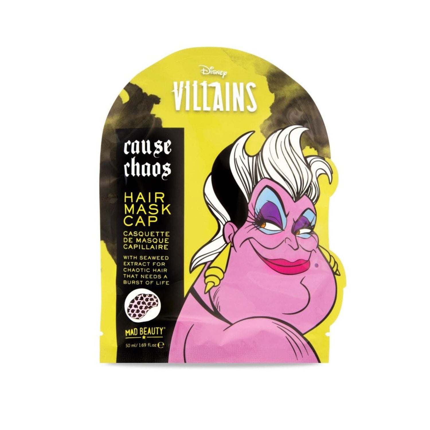 Cuffia monouso con maschera per capelli secchi Ursula Villains 50 ml