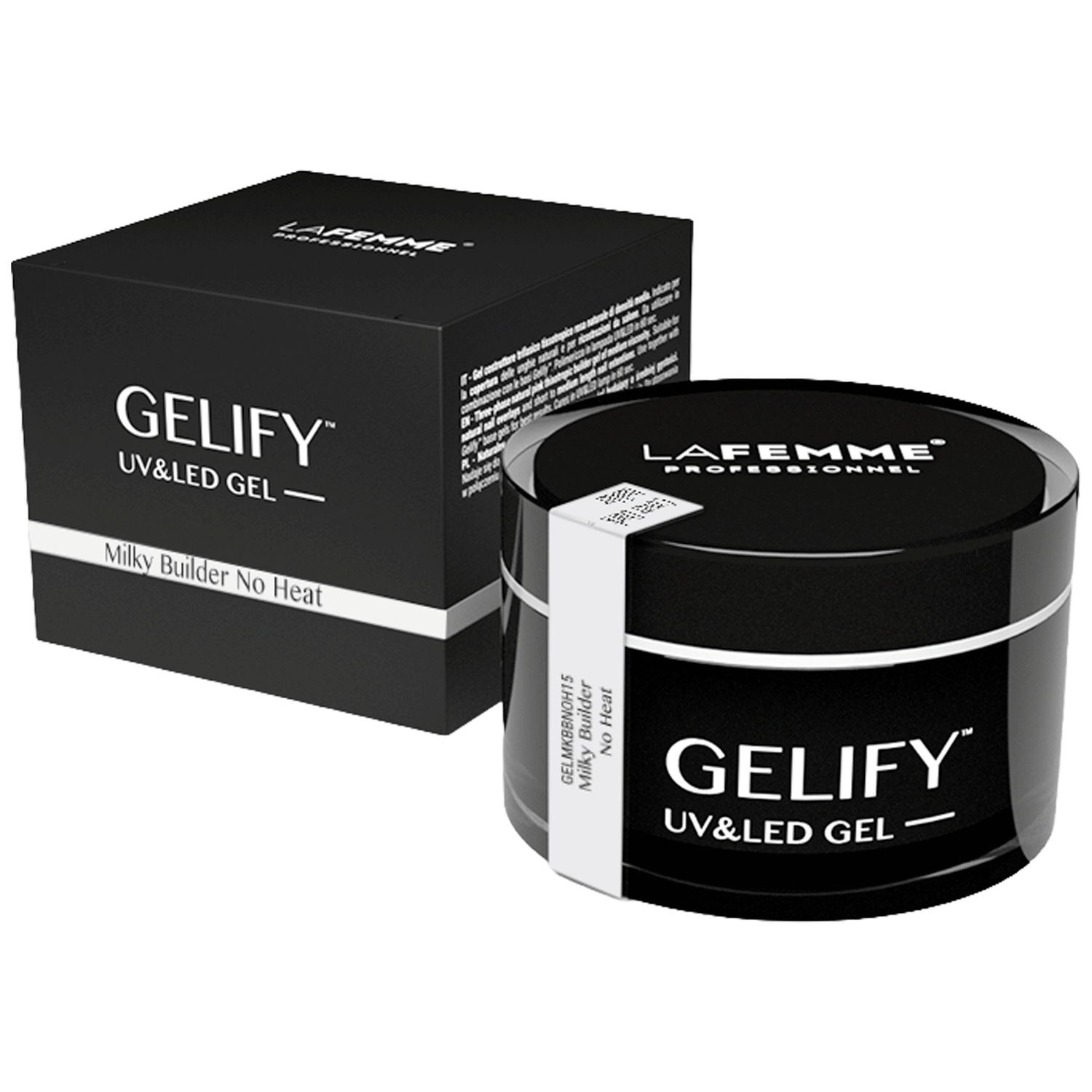 Gel costruttore trifasico Gelify No Heat Milky Builder 15 g