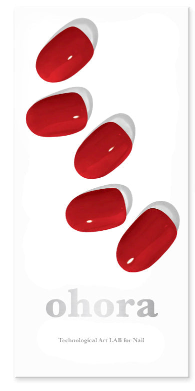 Smalto gel adesivo 60 % prepolimerazzito OHORA Rosso N Addict