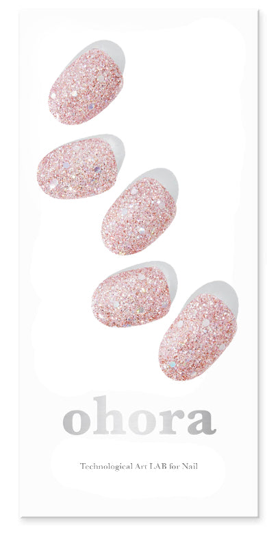 Smalto gel adesivo 60 % prepolimerazzito OHORA Rosa N Pixie Dust