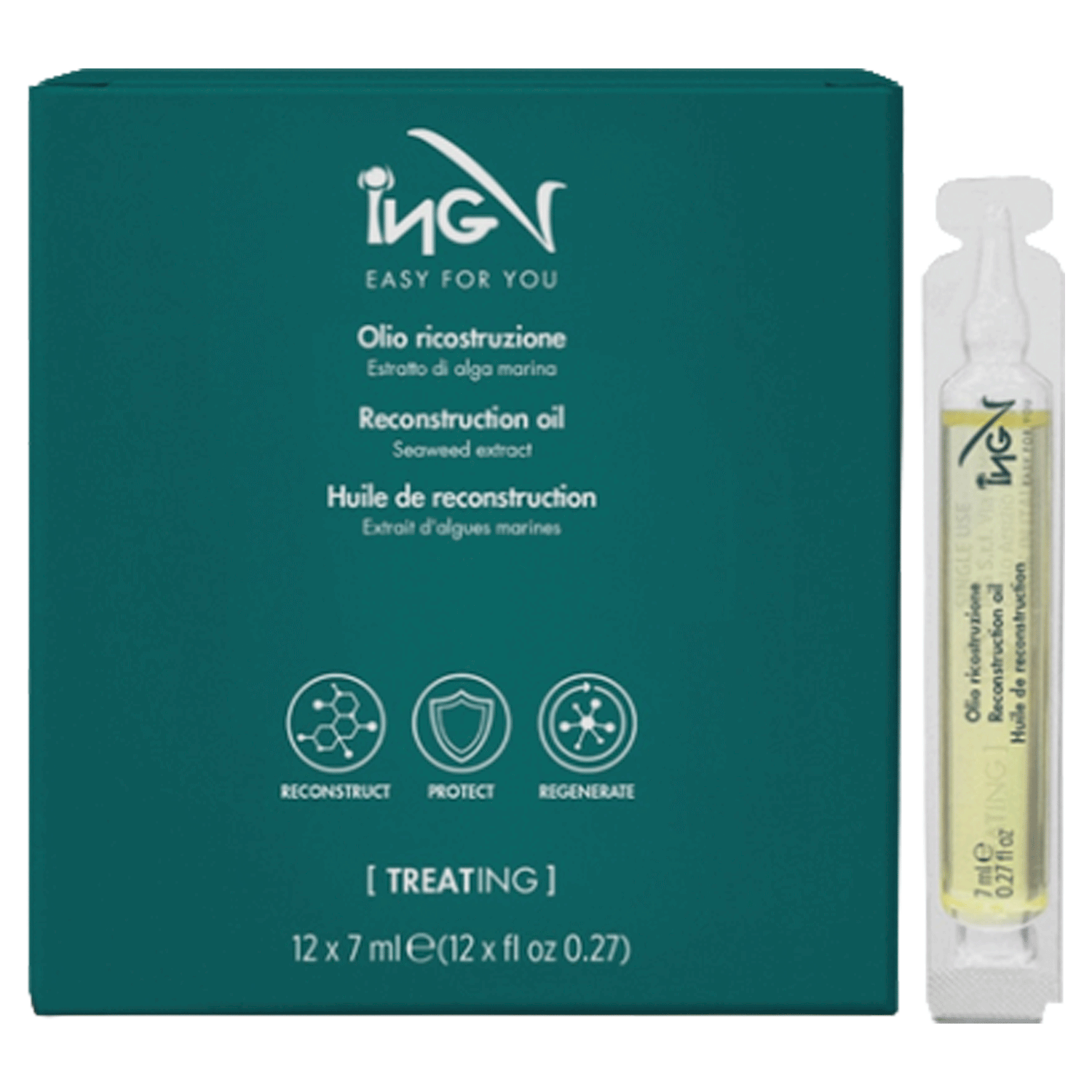 Olio Ricostruzione con Estratto di Alga Marina 12 fl x 7 ml ING New