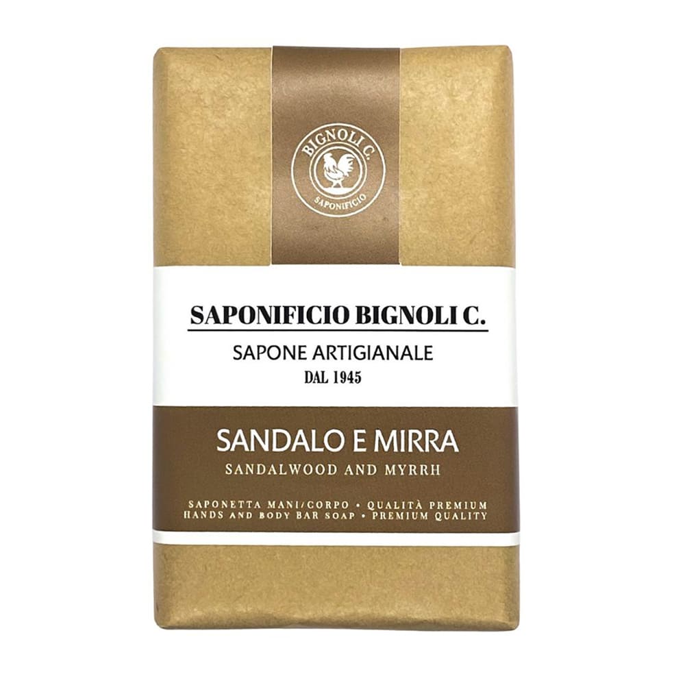 Saponetta Artigianale Sandalo e Mirra Saponificio Bignoli 150 g