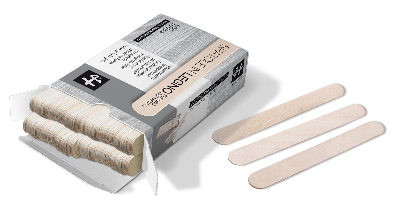 Spatole Stendicera in Legno 200x25x2 mm Holiday Scatola 100 Pz