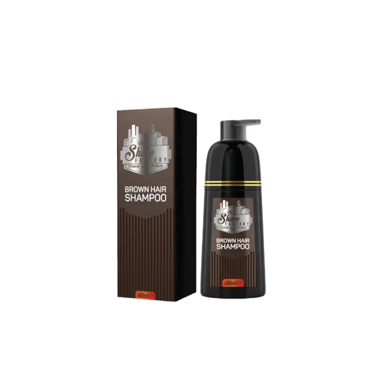 Shampoo Colorante per Capelli Castani The Shaving Factory 400 ml