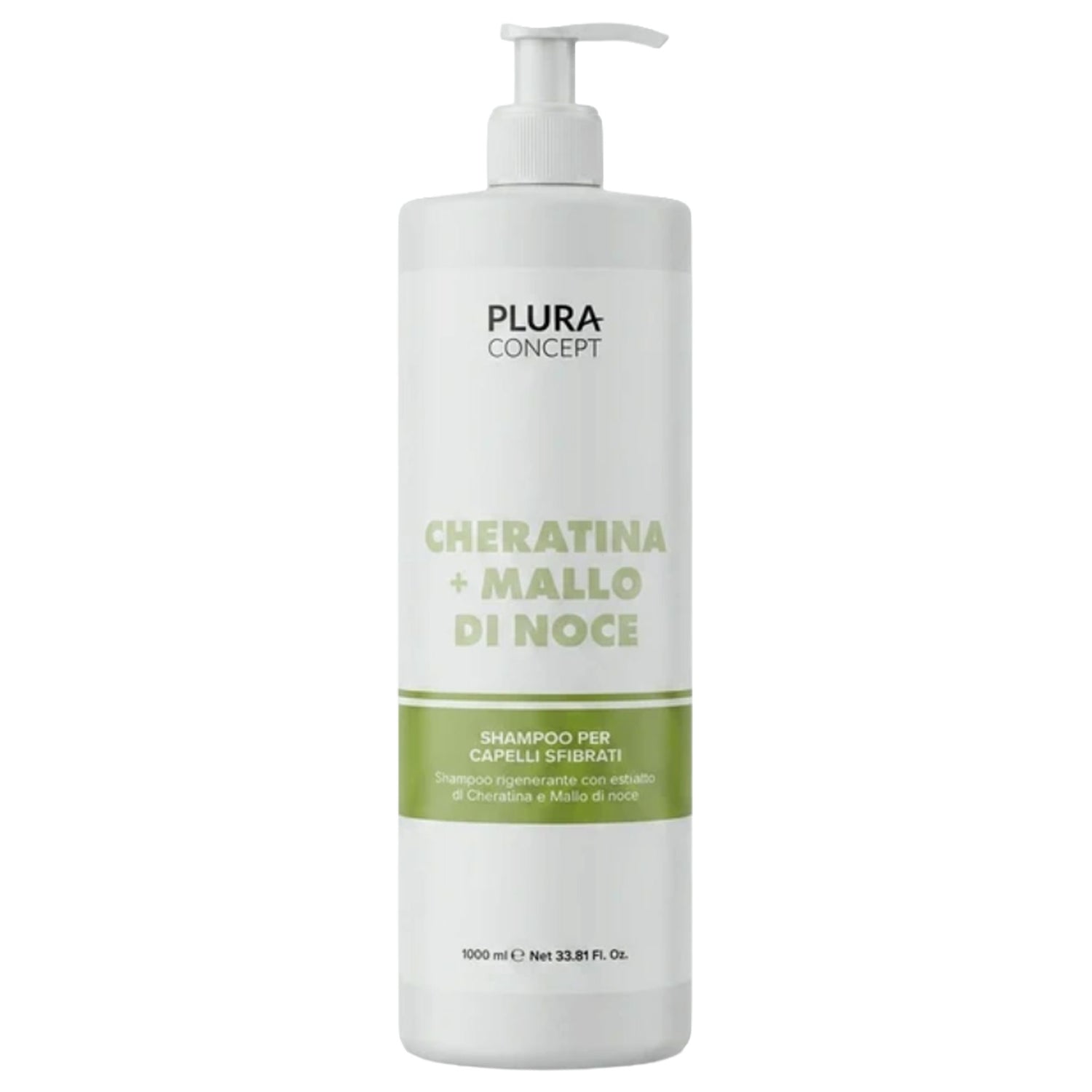 Shampoo Capelli Sfibrati Plura Concept Cheratina e Mallo di Noce 1000 ml