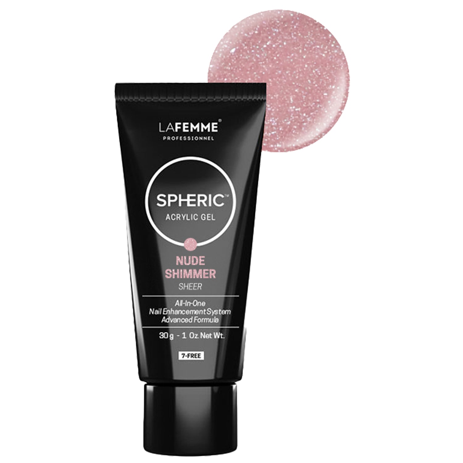 Acrylic Gel Spheric Nude Shimmer La Femme 30 gr