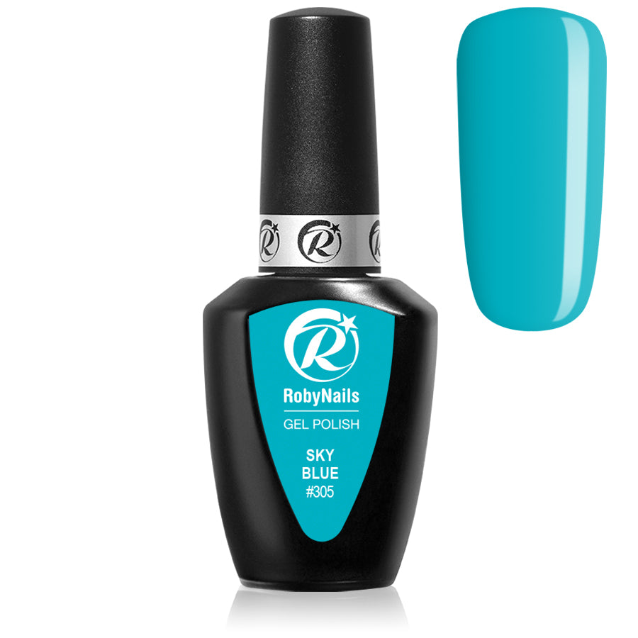Gel Polish 305 Sky Blue Roby Nails 8 ml
