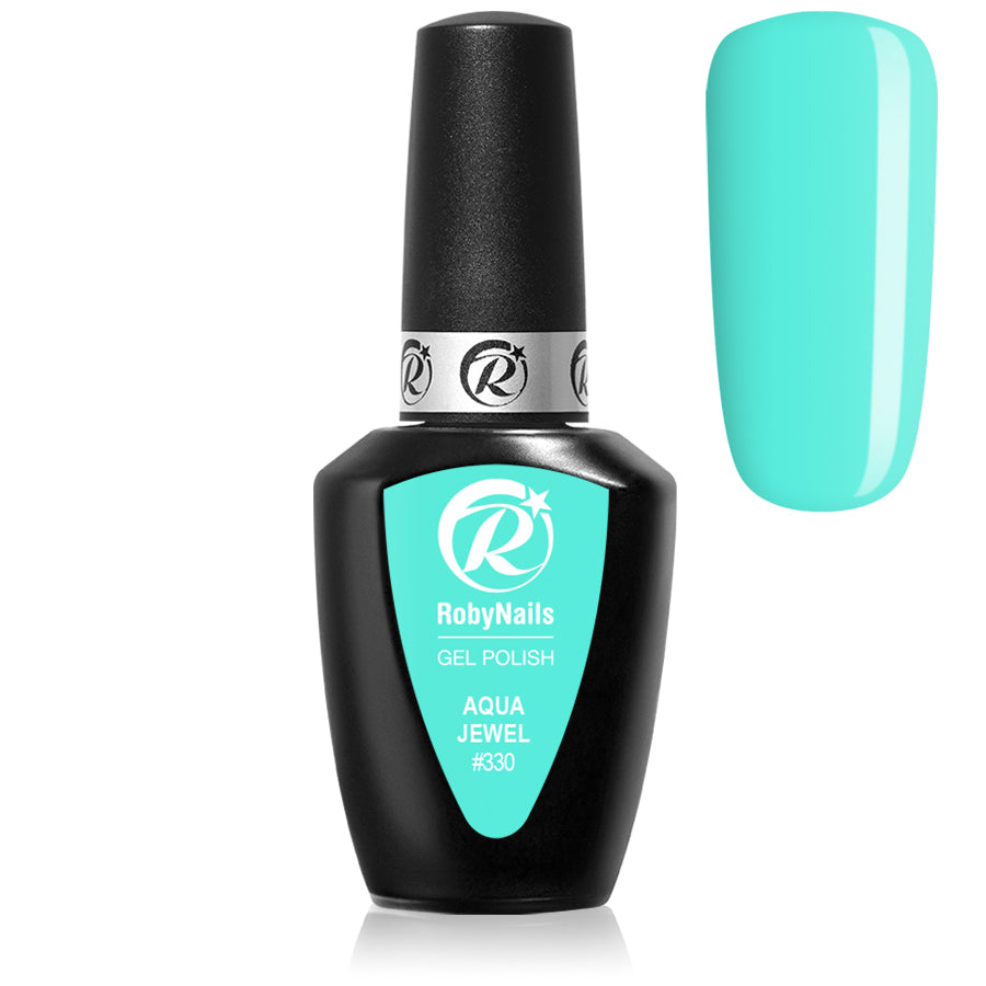Gel Polish 330 Aqua Jewel Roby Nails 8 ml