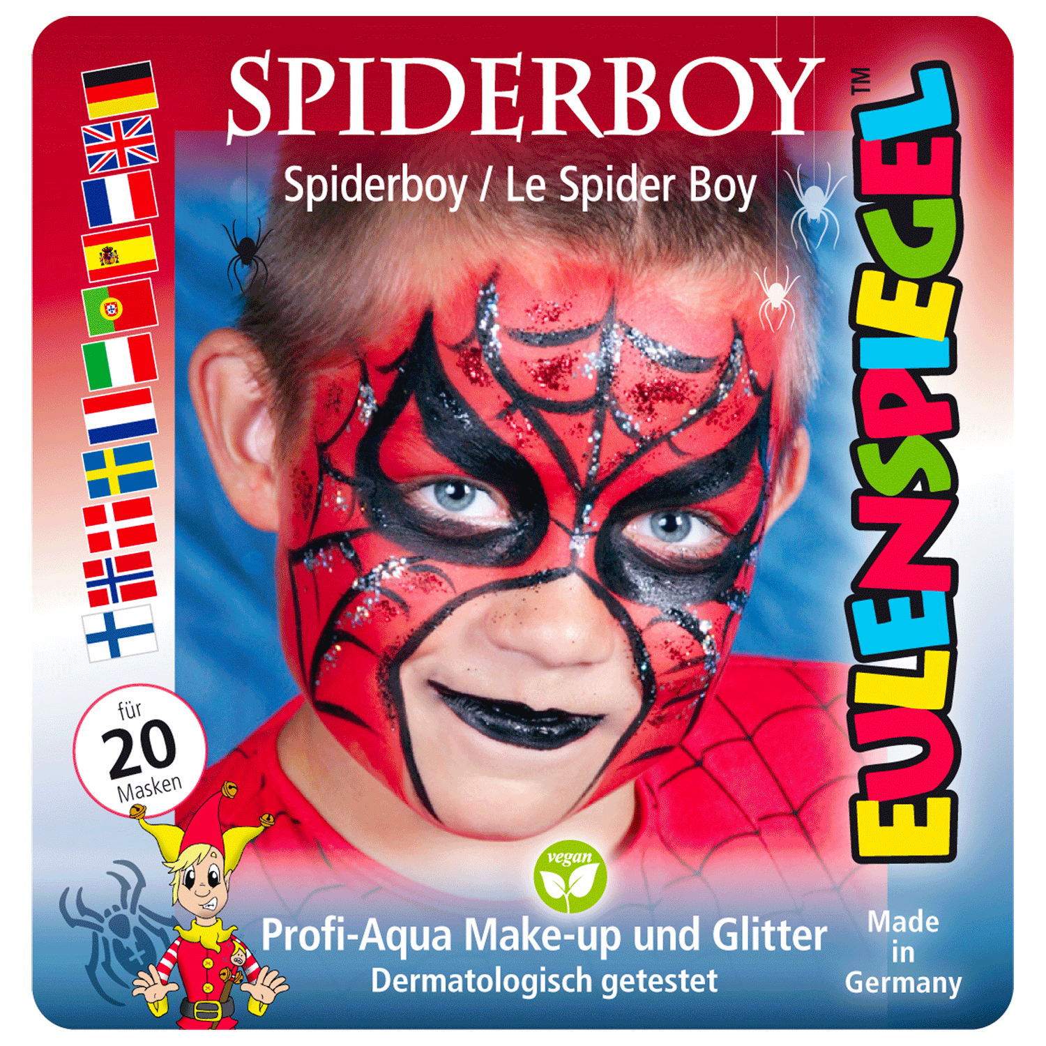 Motiv Set colori Aqua Profi Spider Boy 4 Colori+Pennello Eulenspiegel