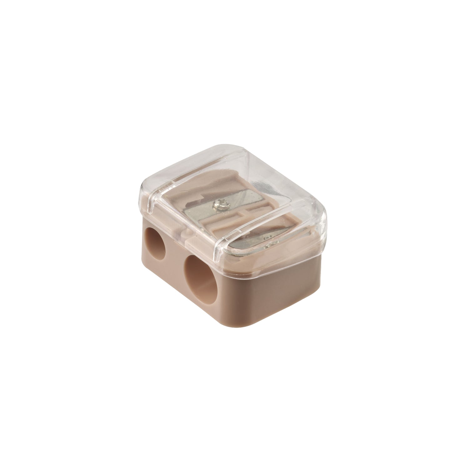 Temperino per matite doppio colorato con coperchio