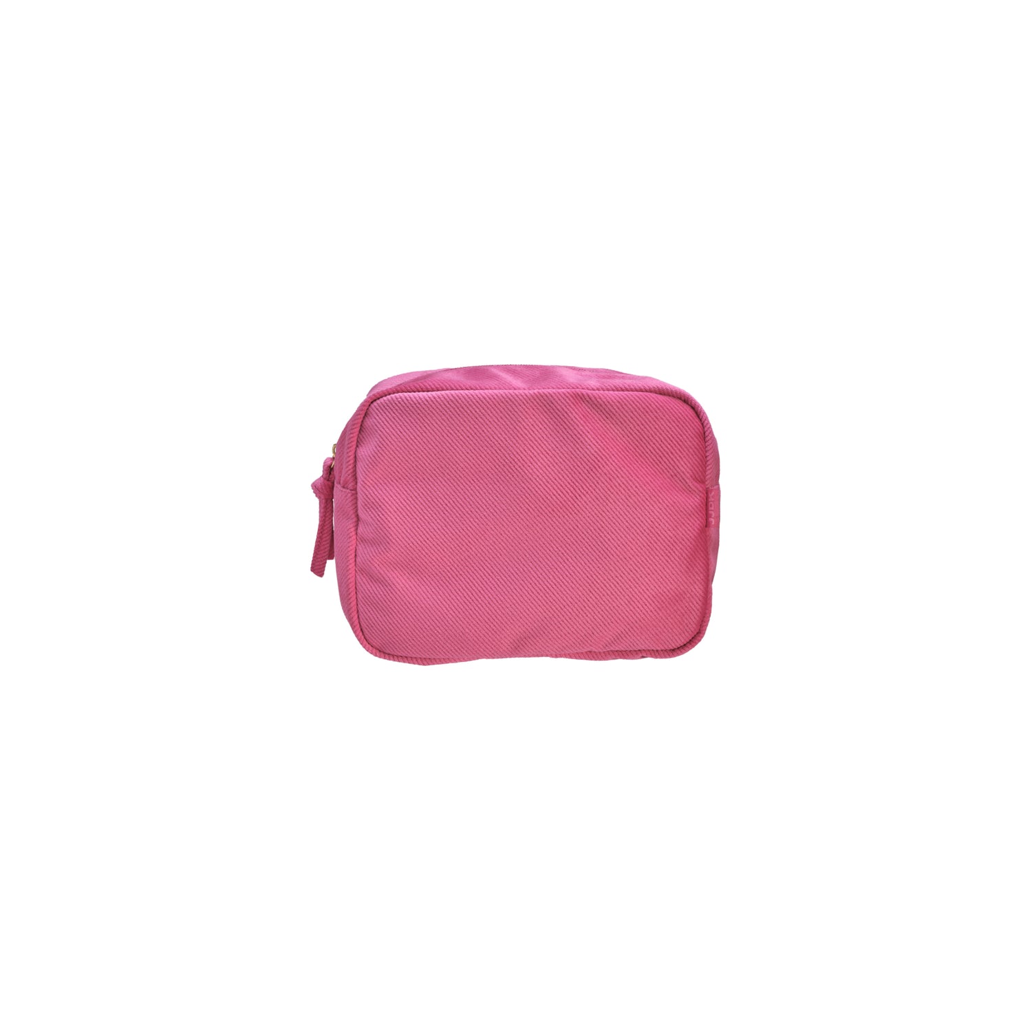 Pochette Grande Velluto Rigato Rosa Fuxia con cerniera